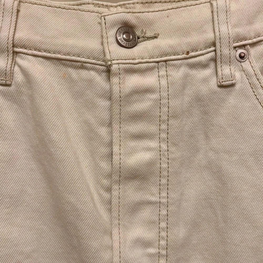 18. Free People Brea Cut off Skirt in Deco White - Picture 9 of 16